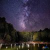 دریاچه چورت در شب